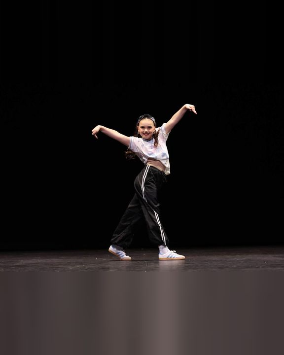 Hip hop dancer on stage